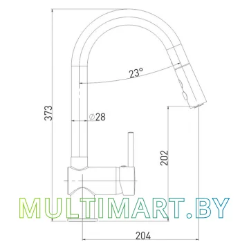 Смеситель Gross Aqua Extra 3140609MB картинка 3